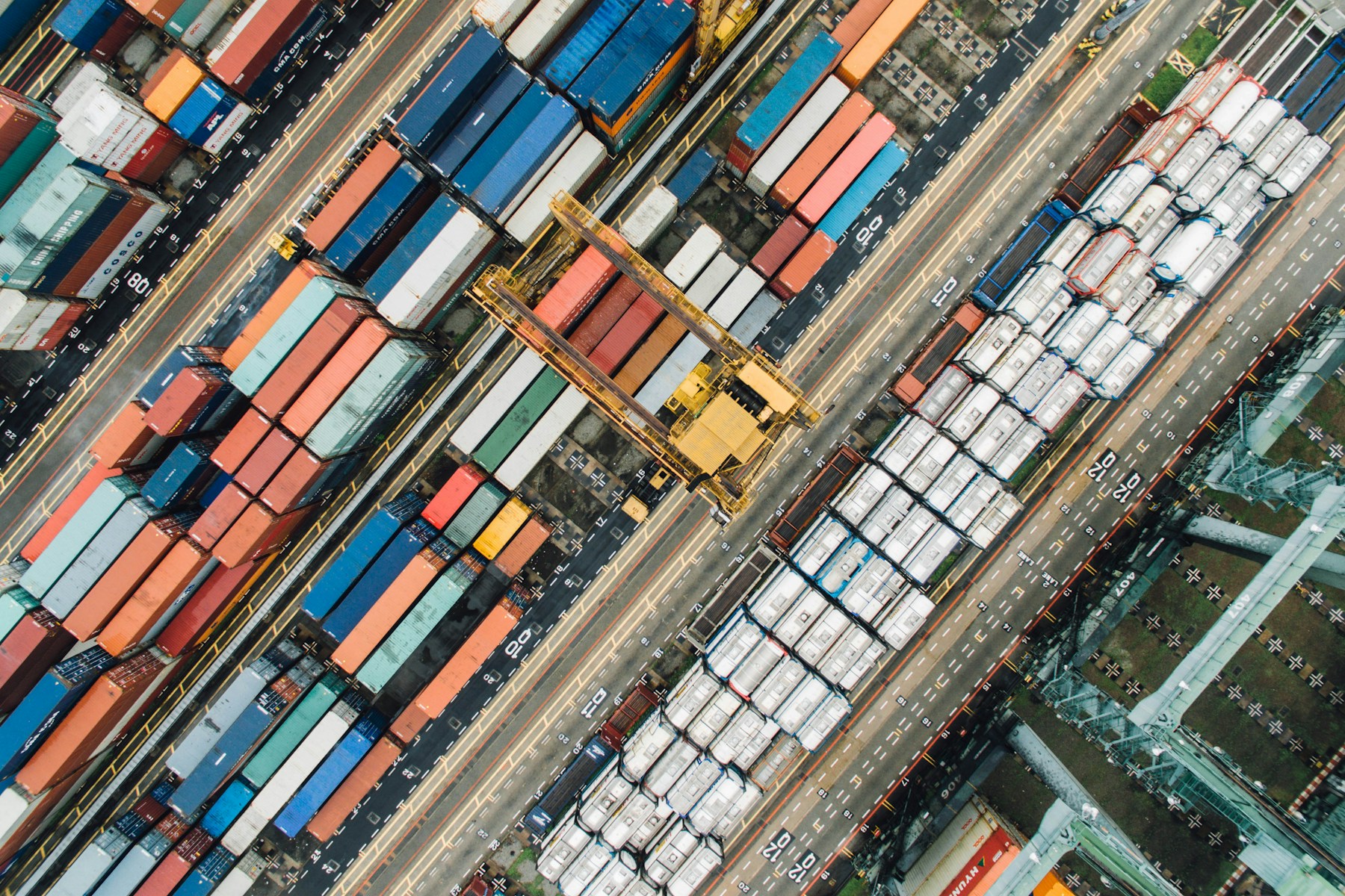 Illustrative aerial view of Singapore port